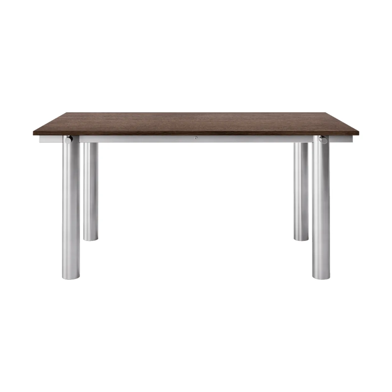 Stół jadalniany Atura, Brushed stainless steel-dark stained oak, 90x160 cm Ferm Living