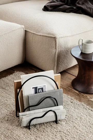Stojak na czasopisma Lithos - Black - Ferm Living