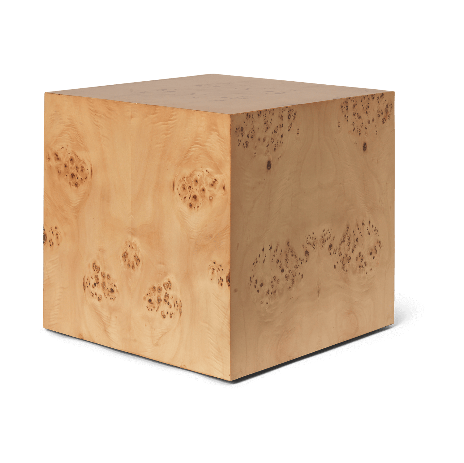 Ferm Living Stolik boczny Burl Cube 40x40 cm Natural