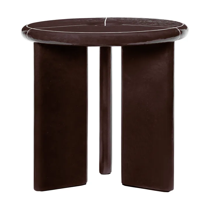 Stolik boczny Deya Ø47x45 cm - Chestnut brown - Ferm Living
