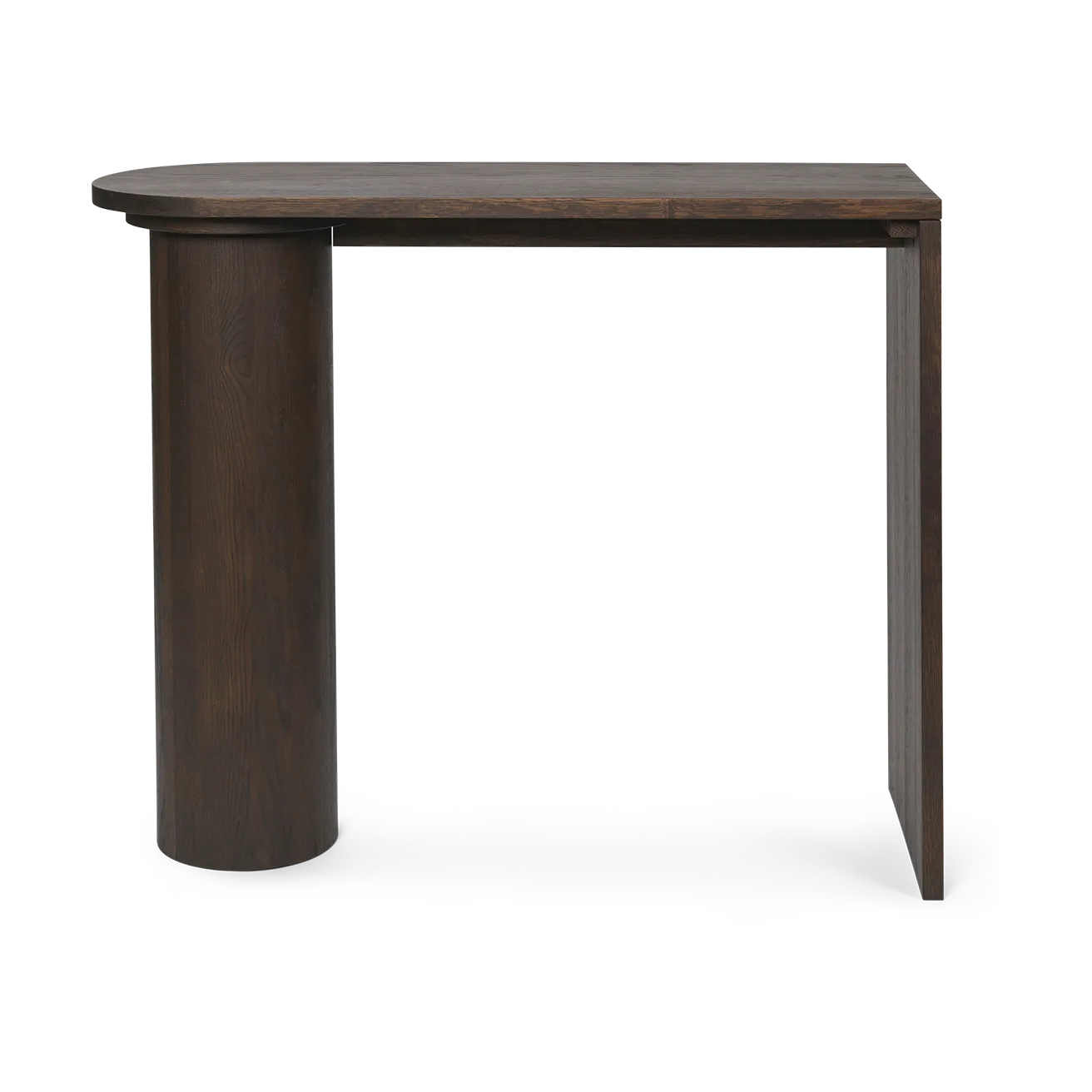 Stolik boczny Pylo Console Table 85x36x100 cm, Ciemno zabarwiony dąb Ferm Living