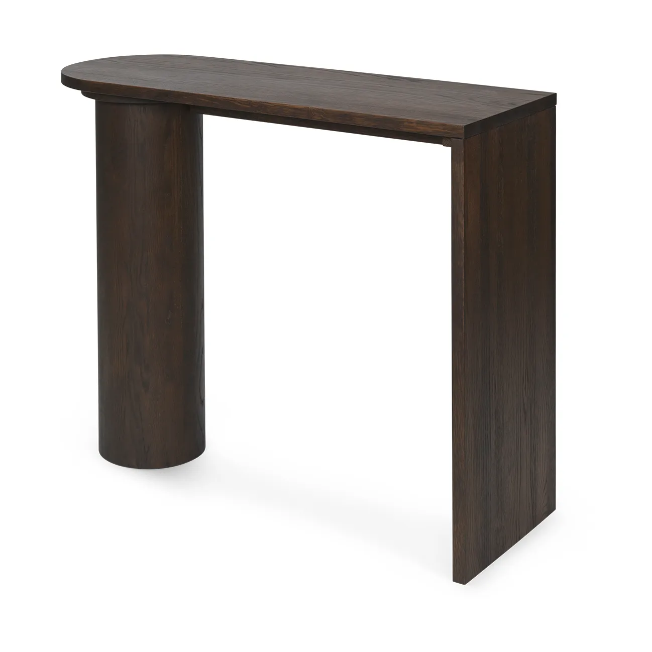 Stolik boczny Pylo Console Table 85x36x100 cm, Ciemno zabarwiony dąb Ferm Living