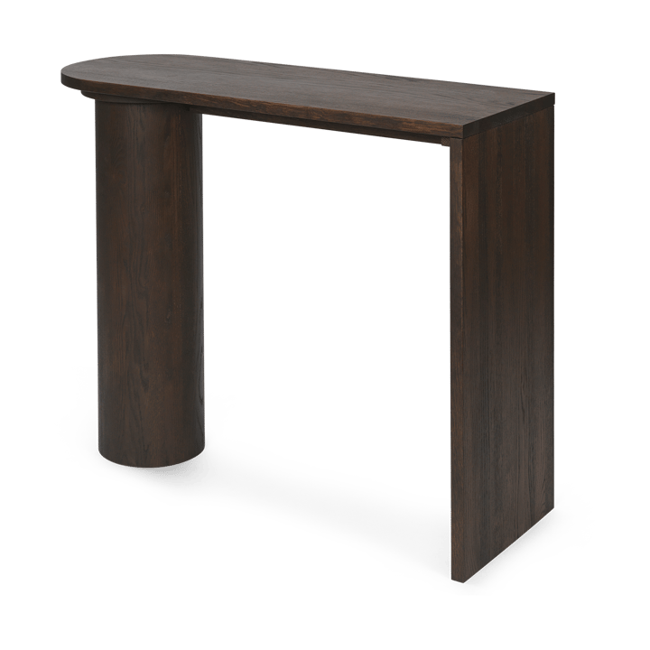 Stolik boczny Pylo Console Table 85x36x100 cm, Ciemno zabarwiony dąb Ferm Living