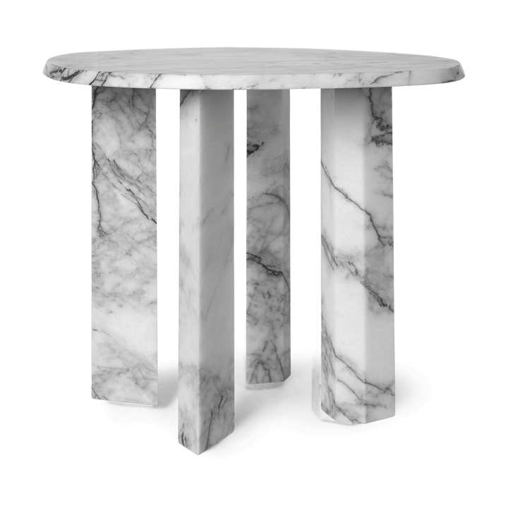 Stolik boczny Taula Ø54,4x45 cm - White-charcoal - Ferm Living