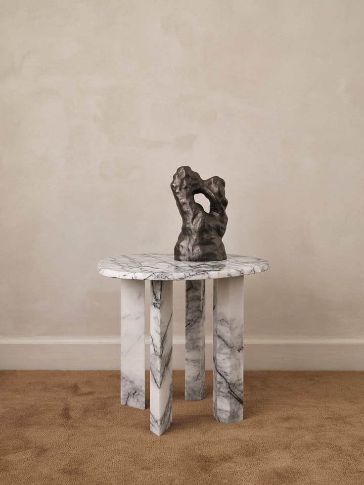 Stolik boczny Taula Ø54,4x45 cm, White-charcoal Ferm Living