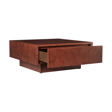 Stolik Burl storage70x70 cm - Dark stained burl - Ferm Living