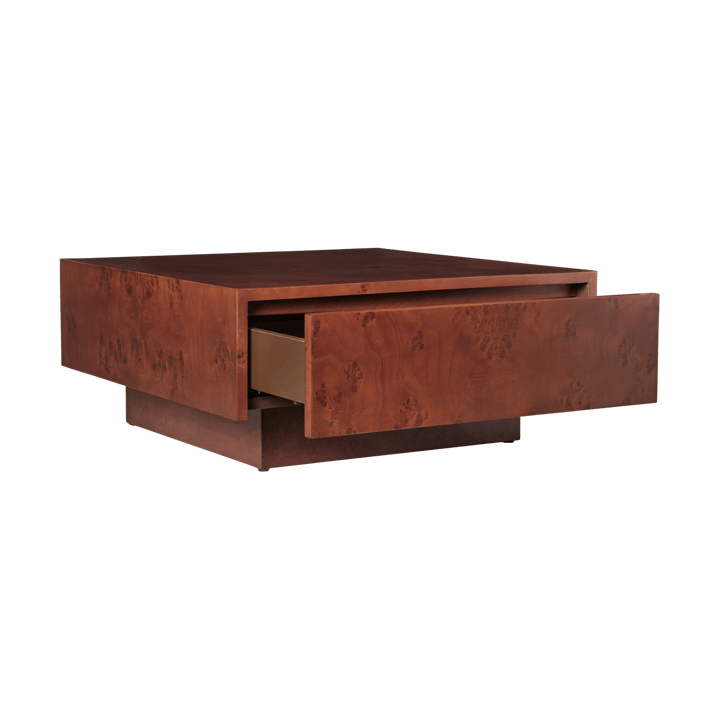 Stolik Burl storage70x70 cm, Dark stained burl Ferm Living