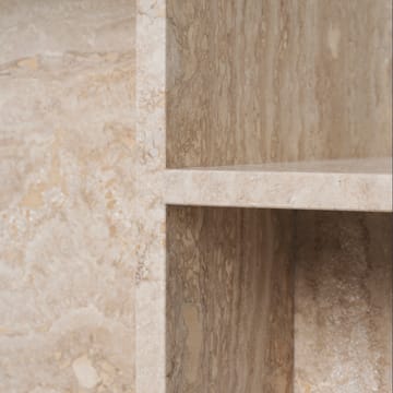 Stolik Distinct wapień 59,5x35x50 cm - Travertine - ferm LIVING