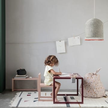 Stolik dziecięcy Little Architecht Table - Różowy - Ferm Living