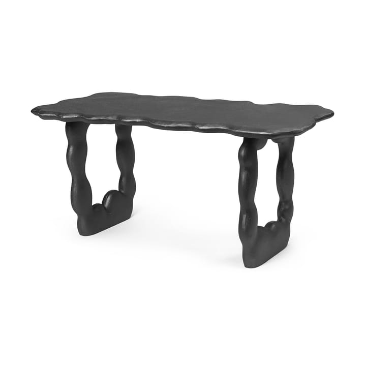 Stolik kawowy Dal Piece 100x50x47 cm - Czarny aluminium - Ferm Living