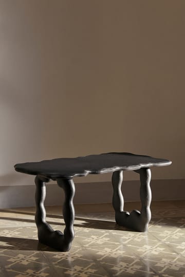 Stolik kawowy Dal Piece 100x50x47 cm - Czarny aluminium - Ferm Living