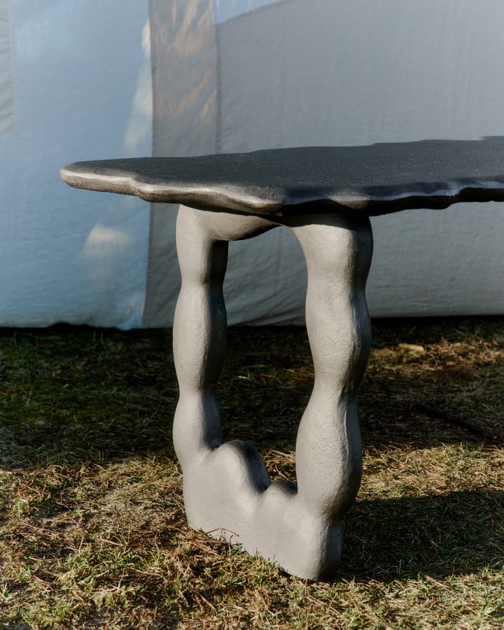 Stolik kawowy Dal Piece 100x50x47 cm, Czarny aluminium Ferm Living