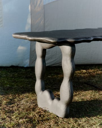 Stolik kawowy Dal Piece 100x50x47 cm - Czarny aluminium - ferm LIVING