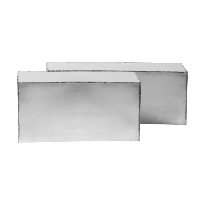 Stolik kawowy Ferra 2 części - Stainless steel - Ferm Living