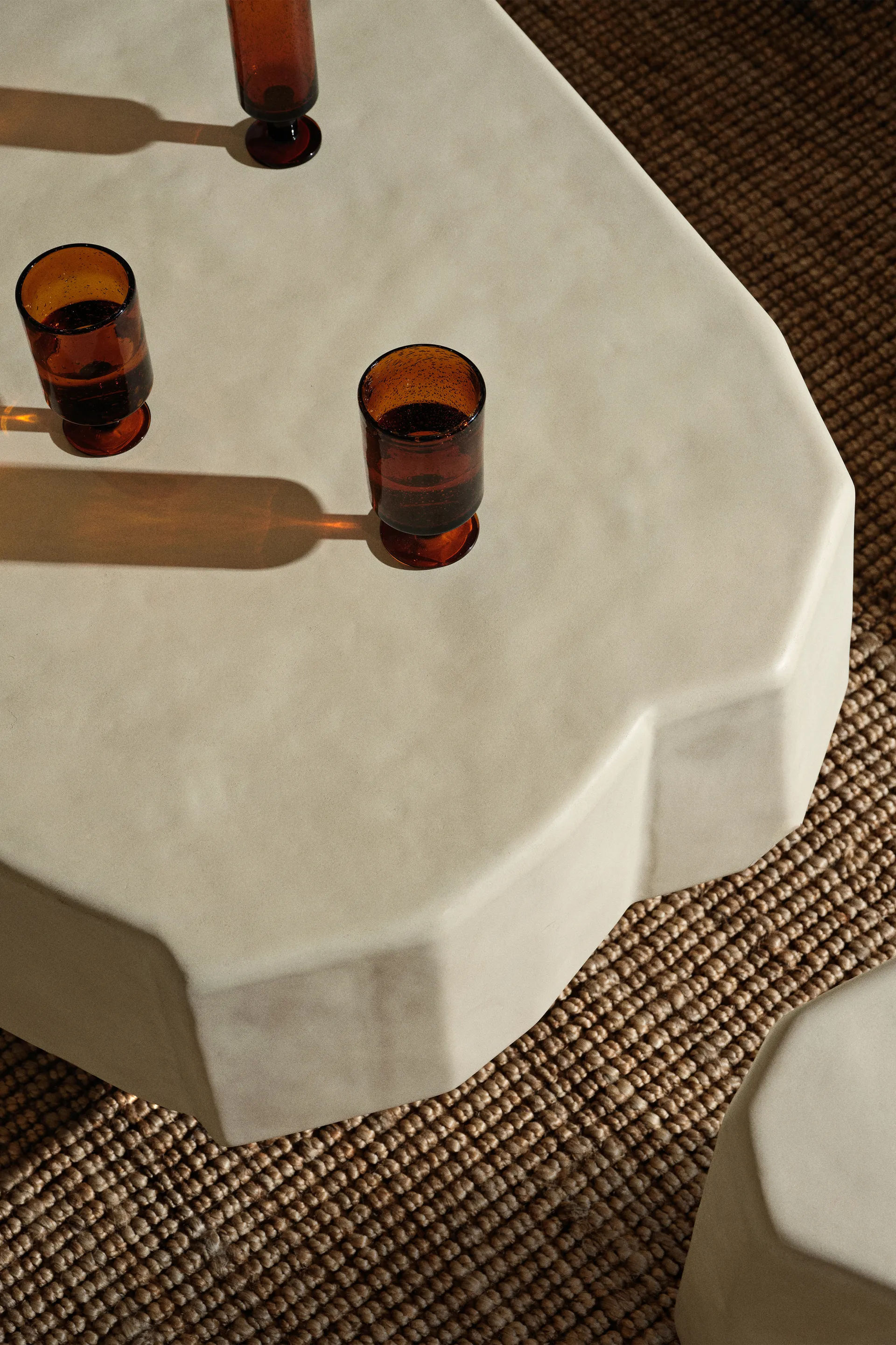 Stolik kawowy Staffa 163,5x82,4 cm, Kość słoniowa Ferm Living