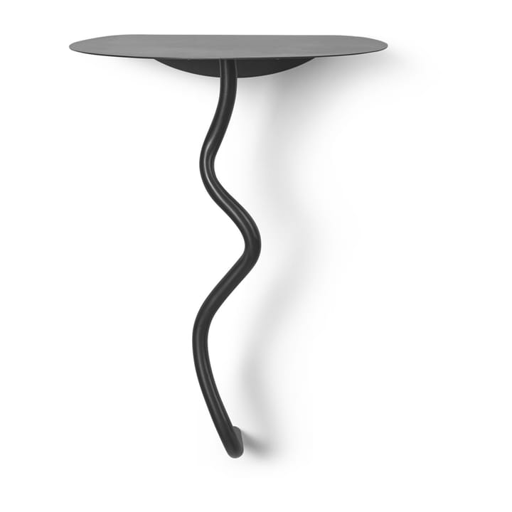 Stolik przyścienny Curvature - Czarny mosiądz - Ferm Living