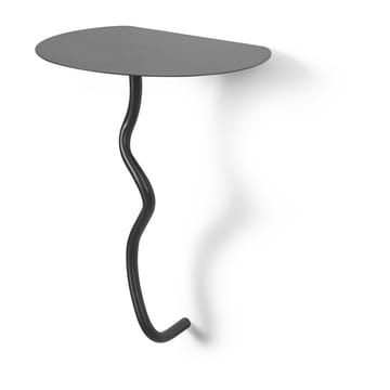 Stolik przyścienny Curvature - Czarny mosiądz - Ferm Living