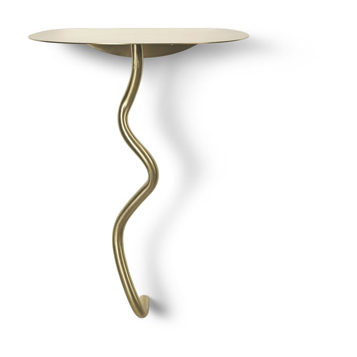 Stolik przyścienny Curvature - Mosiądz - Ferm Living