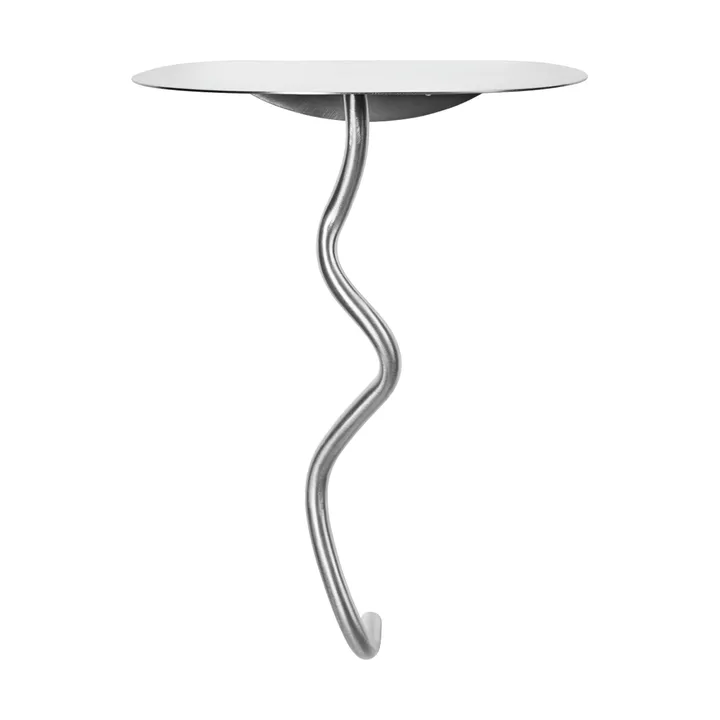 Stolik przyścienny Curvature - Stainless steel - Ferm Living