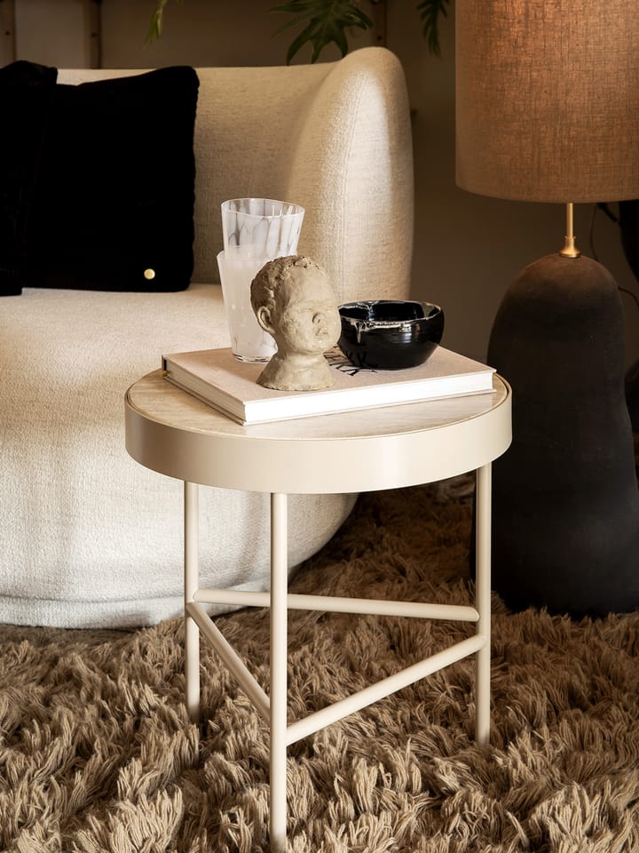 Stolik Travertine Ø40 cm, Kaszmir Ferm Living