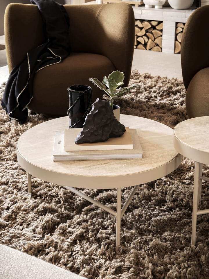 Stolik Travertine Ø70,5 cm, Kaszmir Ferm Living