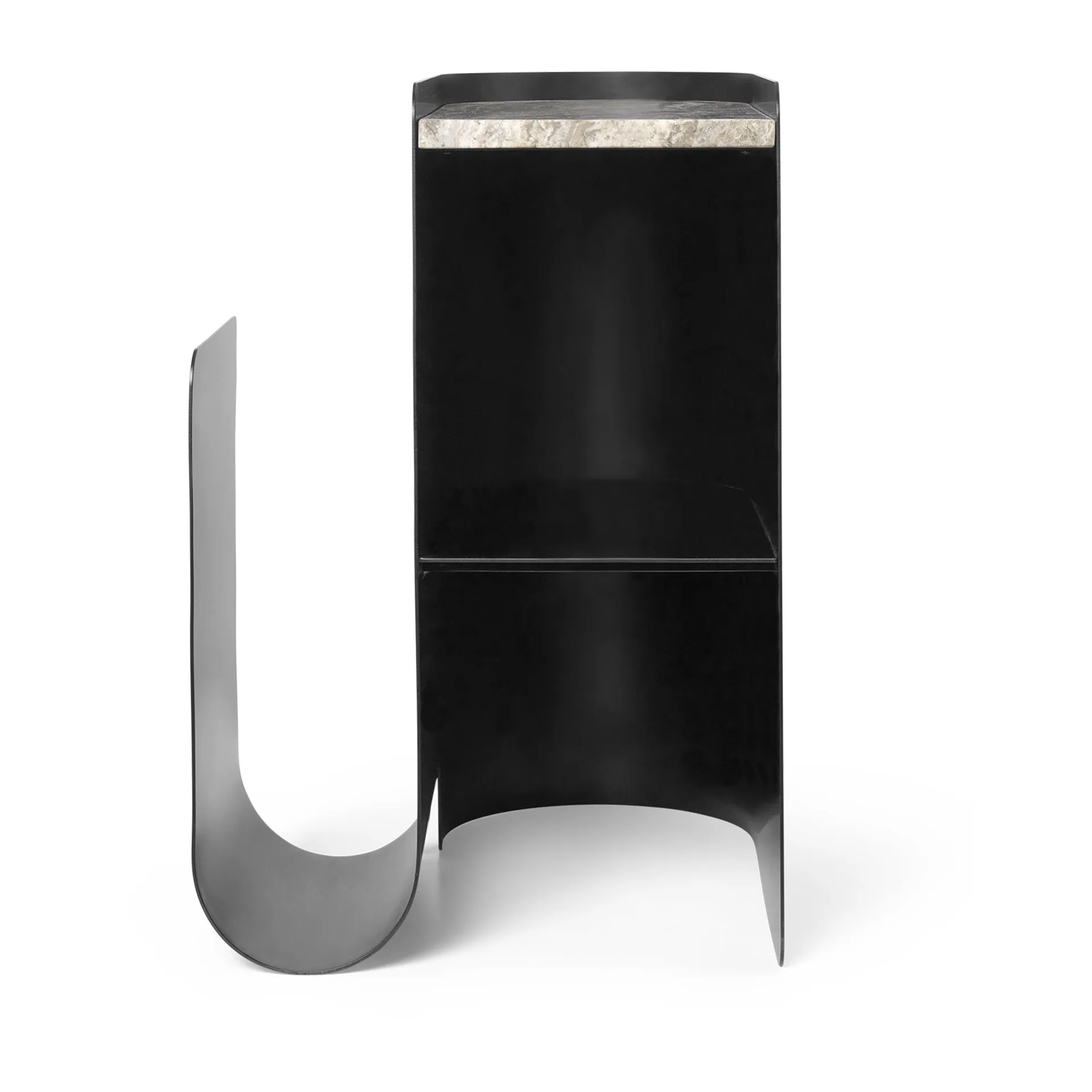 Stolik Vault 40,2x33,4x50 cm, Czarny Ferm Living