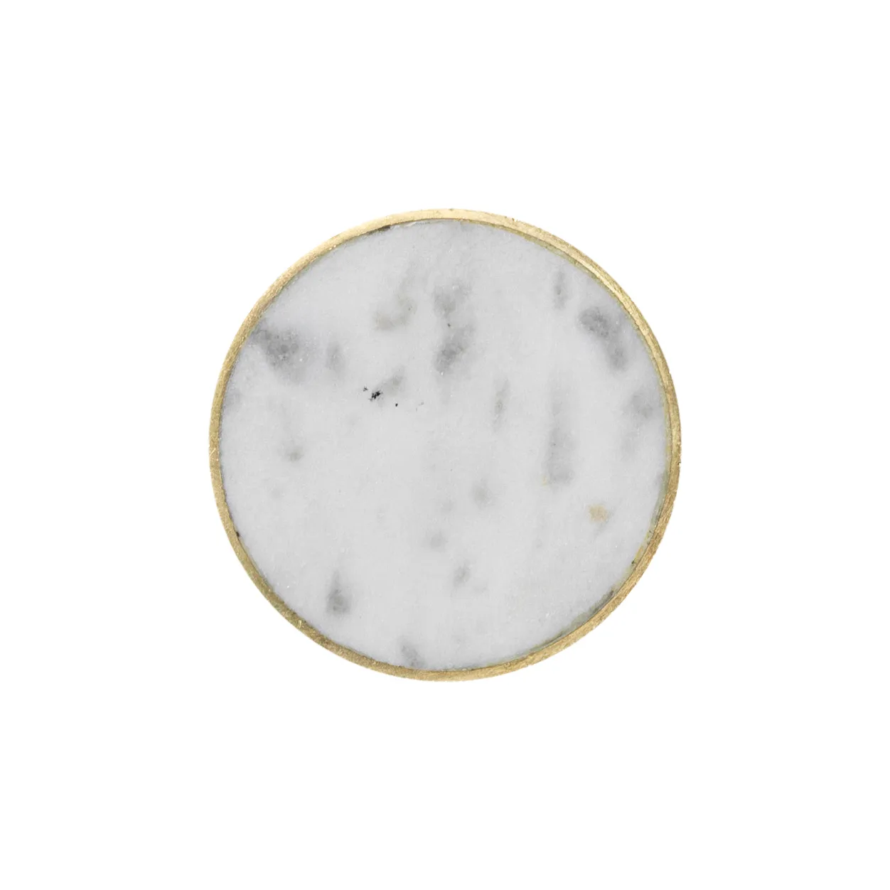 Stone duży wieszak, white marble-brass Ferm Living