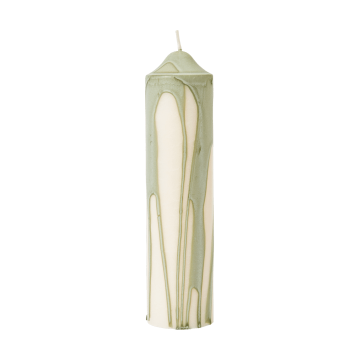 Świeca Dryp - Herbaciana zieleń, 20 cm - Ferm Living