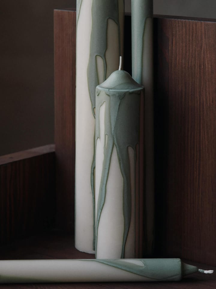 Świeca Dryp, Herbaciana zieleń, 30 cm Ferm Living