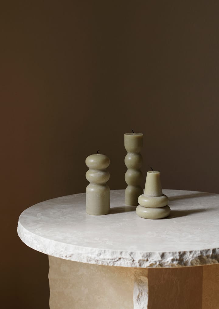 Świeca Torno Ø4 cm, 3-pak, Sand Ferm Living