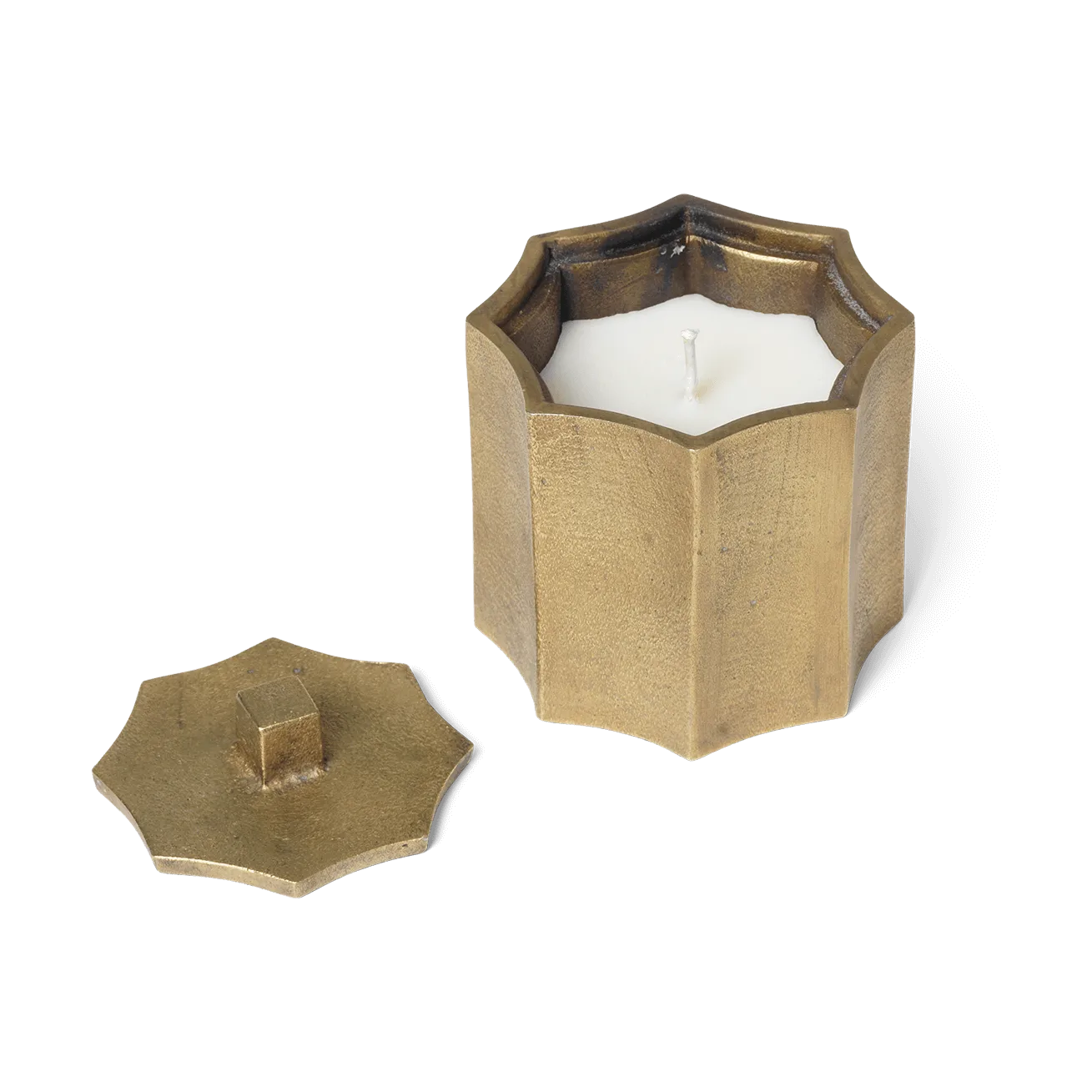 Świeca zapachowa Otte 23 h, Brass finish Ferm Living