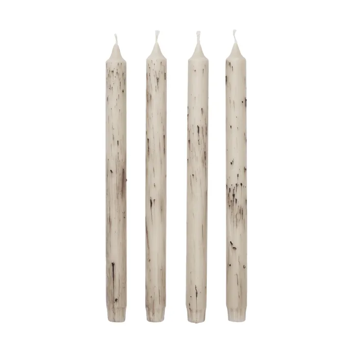 Świeczki Mura, 4 szt. - Light beige - Ferm Living