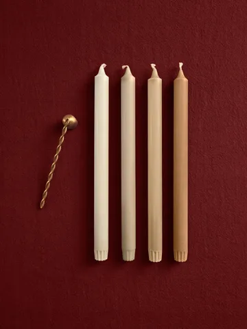 Świeczki Pure, 4 szt. - Faded - Ferm Living
