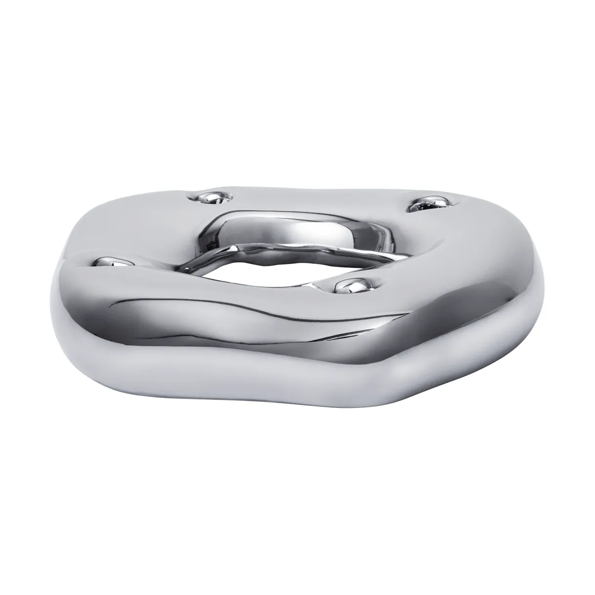 Świecznik Bellure ring, Srebrny Ferm Living