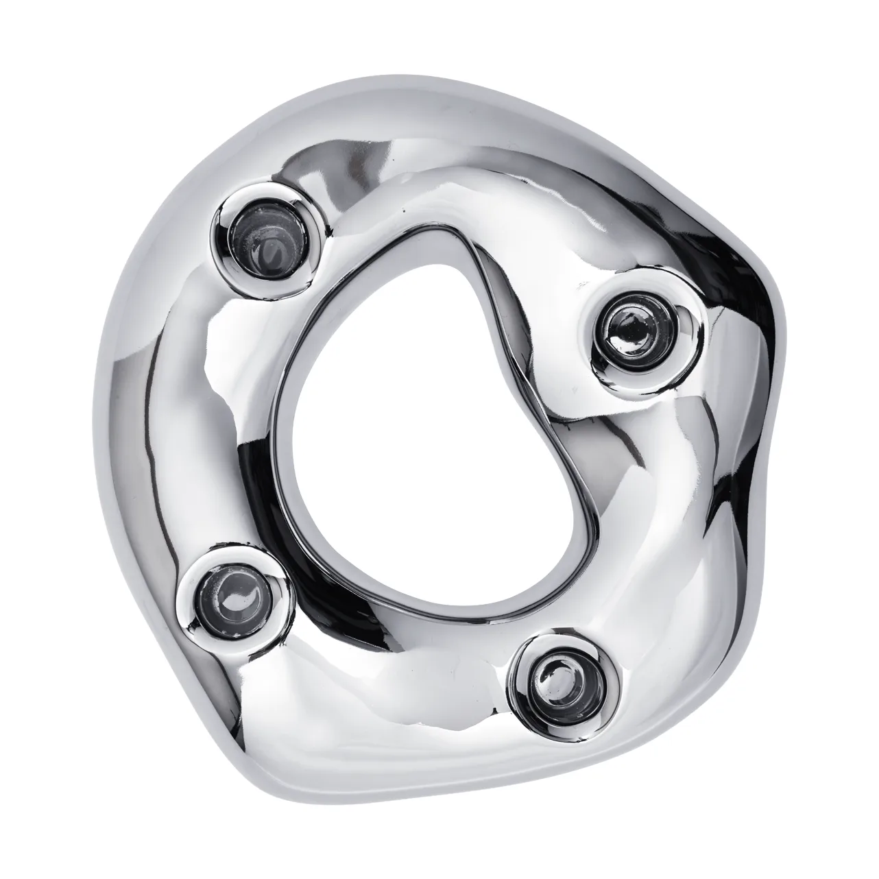 Świecznik Bellure ring, Srebrny Ferm Living