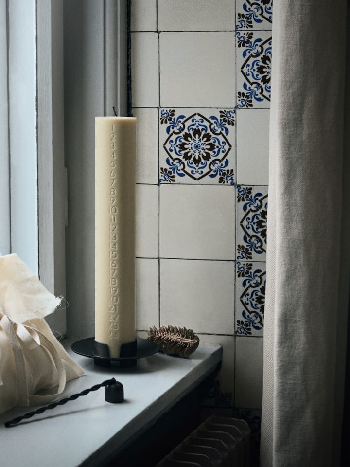 Świecznik Block, Black brass Ferm Living