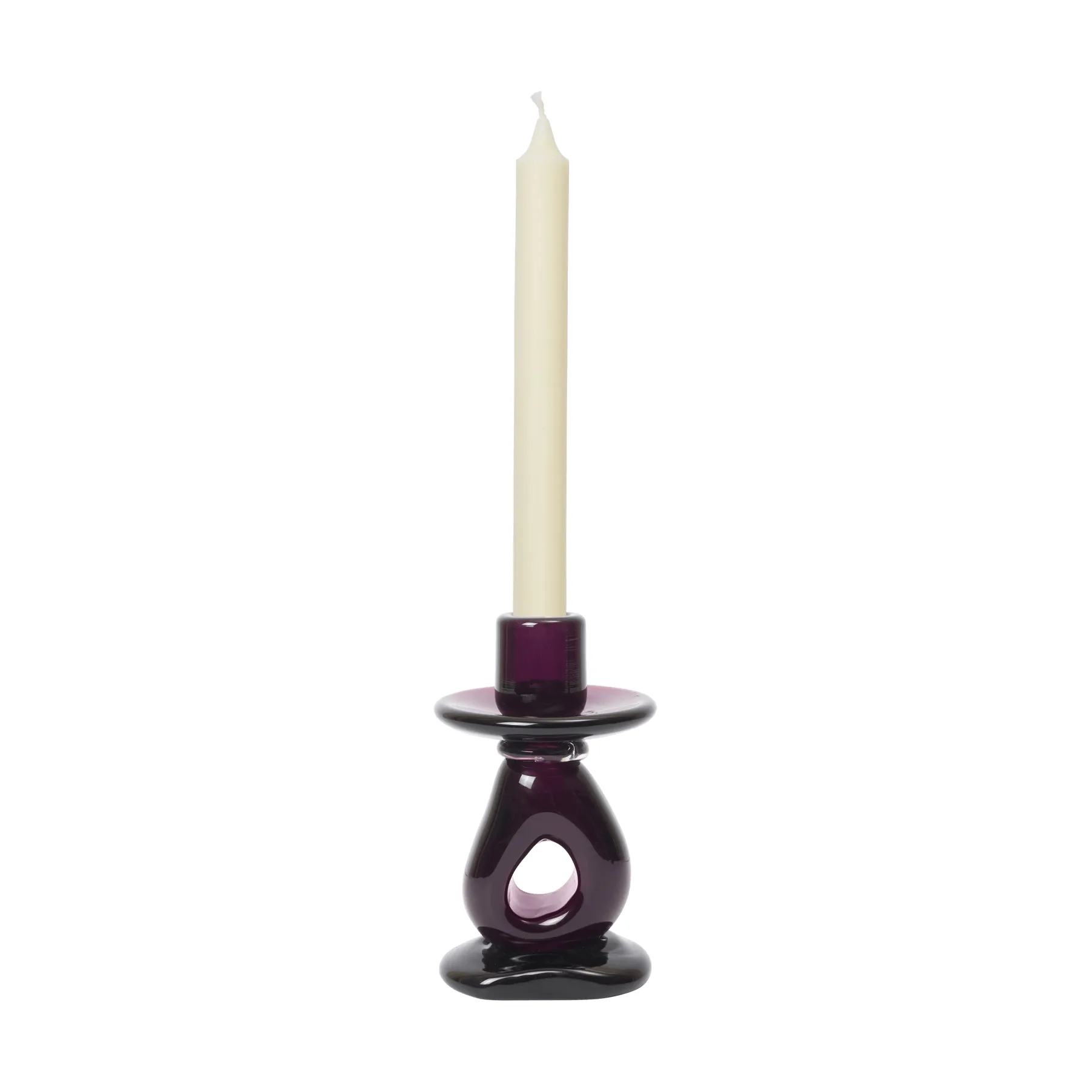 Świecznik Damo 16 cm, Dark grape Ferm Living