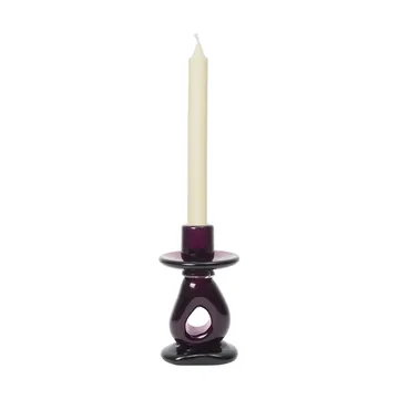 Świecznik Damo 16 cm - Dark grape - Ferm Living