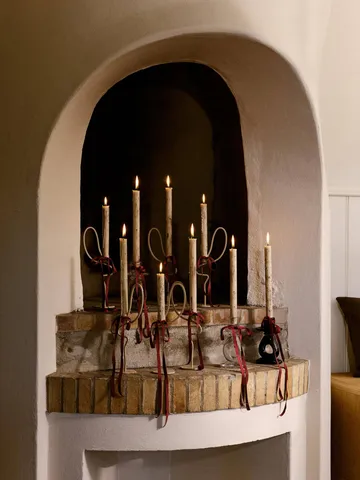 Świecznik Damo 16 cm - Dark grape - Ferm Living