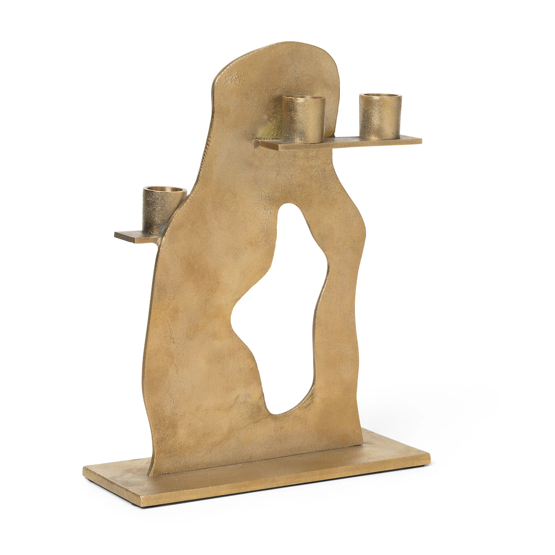 Świecznik Erode 21x27x4 cm, Mosiądz Ferm Living