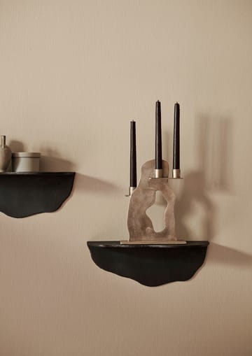 Świecznik Erode 21x27x4 cm - Mosiądz - Ferm Living