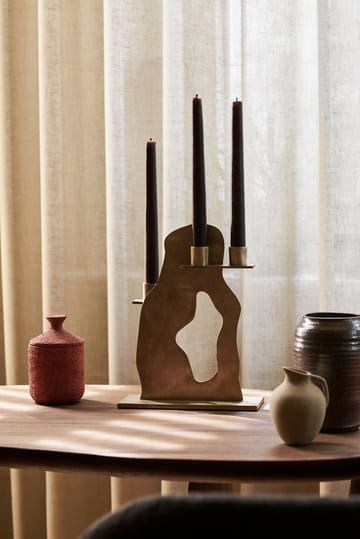 Świecznik Erode 21x27x4 cm - Mosiądz - Ferm Living