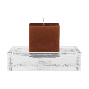 Świecznik Gradia square 16x16 cm - Clear - Ferm Living