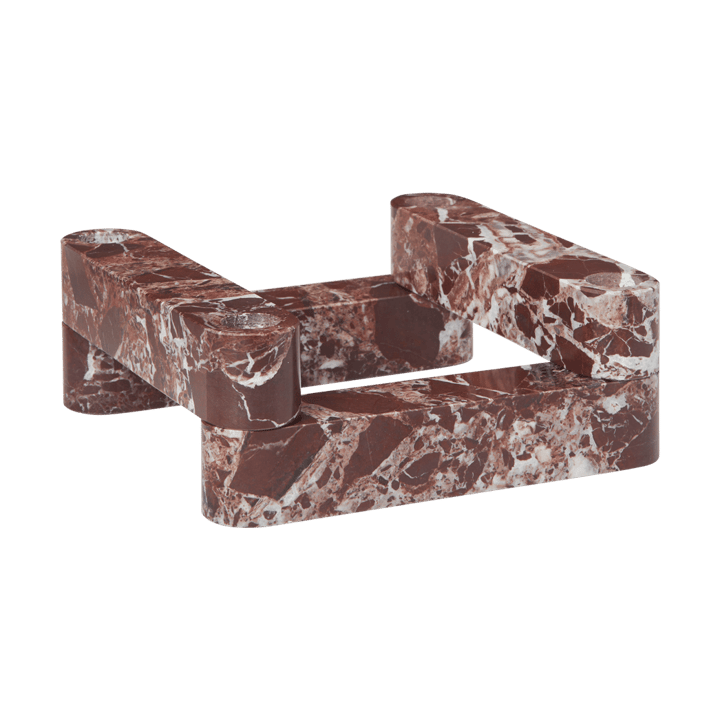 Świecznik modułowy Newel, 4 części - Rosso - Ferm Living