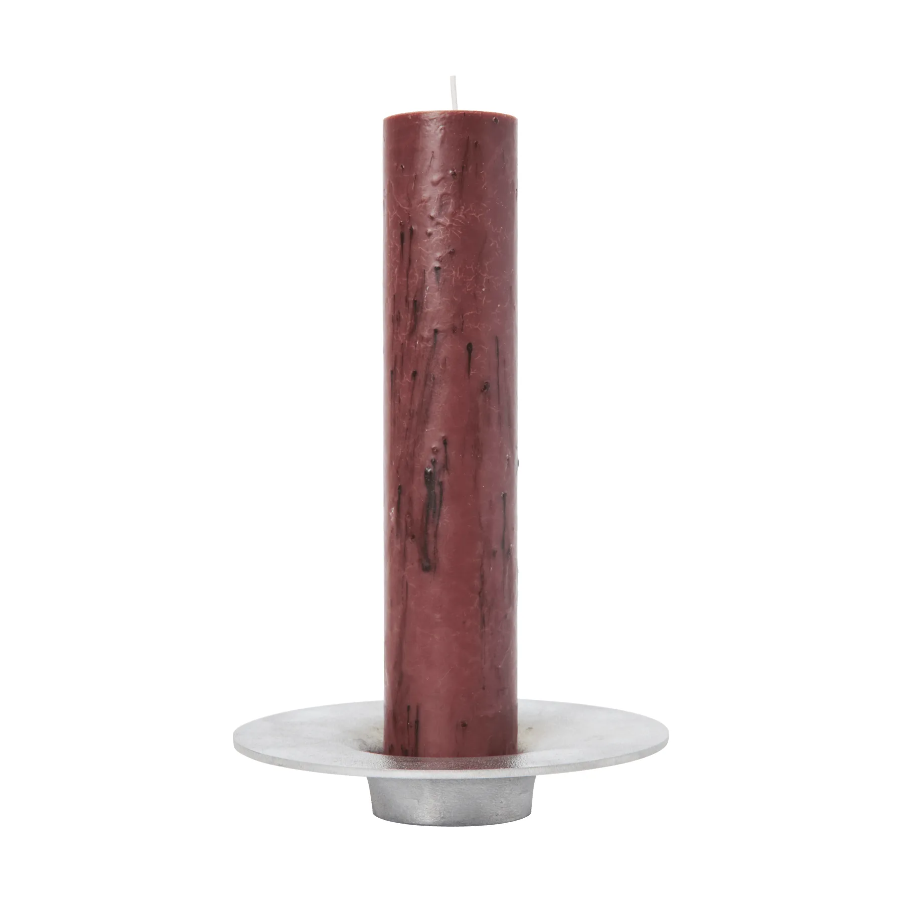 Świecznik na świeczki blokowe Soothe Ø16 cm, Aluminium Ferm Living