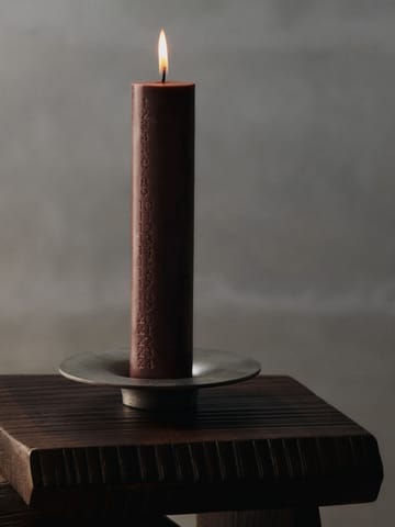 Świecznik na świeczki blokowe Soothe Ø16 cm - Aluminium - Ferm Living