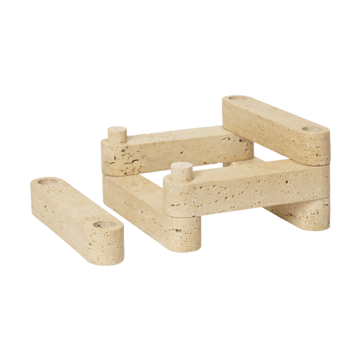 Świecznik Newel modul 6 szt.
, Travertine Ferm Living
