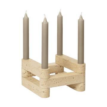 Świecznik  Newel modul - Travertine - Ferm Living