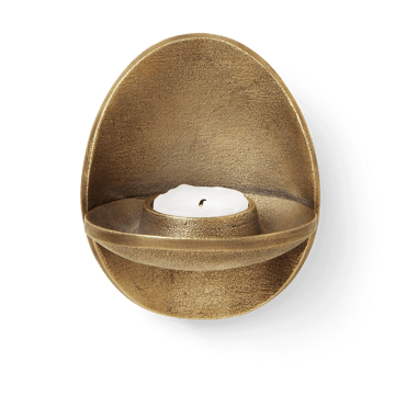 Świecznik ścienny Agapé - Brass finish - Ferm Living