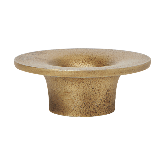 Świecznik Soothe Ø8 cm - Mosiężne wykończenie - Ferm Living